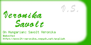 veronika savolt business card